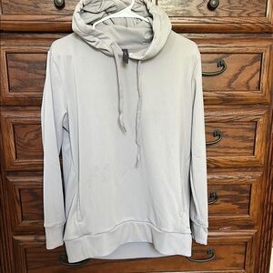 Mondetta Gray Sweatshirt Hoodie Cotton-Blend